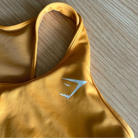 Gymshark Apricot Orange Mesh Sports Bra Small - Picture 4 of 9